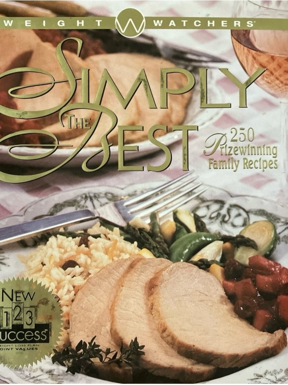 Weight Watchers Simply The Best Cookbook — Green and Gold Cover